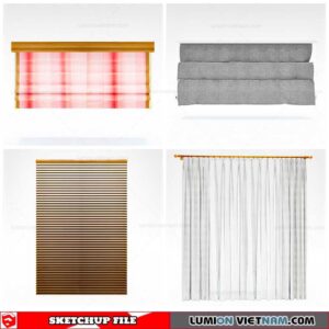 Curtains - Sketchup Models By Cuong Covua