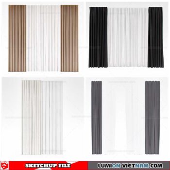 Curtains - Sketchup Models By Cuong Covua