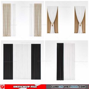 Curtains - Sketchup Models By Cuong Covua