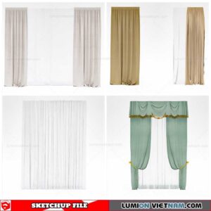 Curtains - Sketchup Models By Cuong Covua