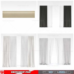 Curtains - Sketchup Models By Cuong Covua