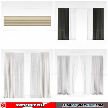 Curtains - Sketchup Models By Cuong Covua