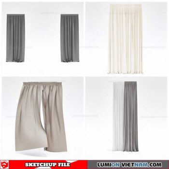 Curtains - Sketchup Models By Cuong Covua