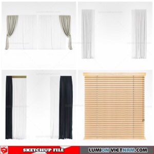 Curtains - Sketchup Models By Cuong Covua
