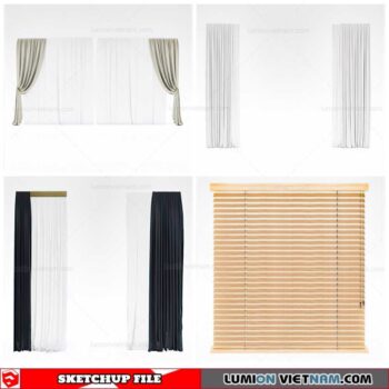 Curtains - Sketchup Models By Cuong Covua