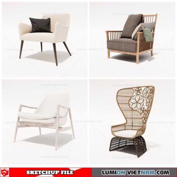 Am Chair - Sketchup Models By Cuong Covua