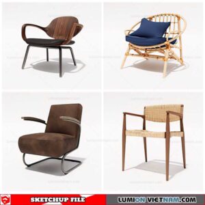 Am Chair - Sketchup Models By Cuong Covua