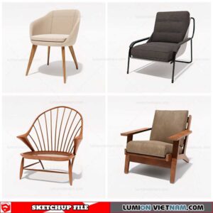 Am Chair - Sketchup Models By Cuong Covua