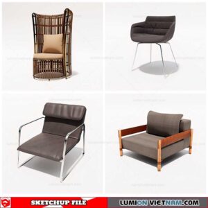 Am Chair - Sketchup Models By Cuong Covua
