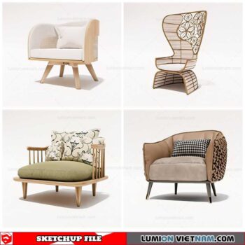 Am Chair - Sketchup Models By Cuong Covua
