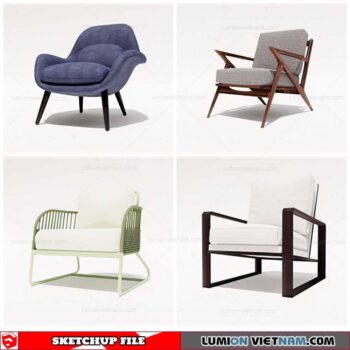 Am Chair - Sketchup Models By Cuong Covua