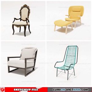 Am Chair - Sketchup Models By Cuong Covua