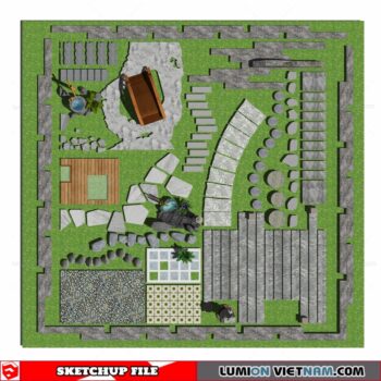 Garden Paving Stones - Sketchup Models By Cuong Covua