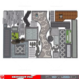 Garden Paving Stones - Sketchup Models By Cuong Covua