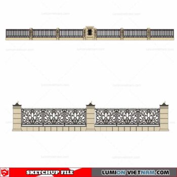 Fence - Sketchup Models By Cuong Covua