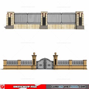 Fence - Sketchup Models By Cuong Covua