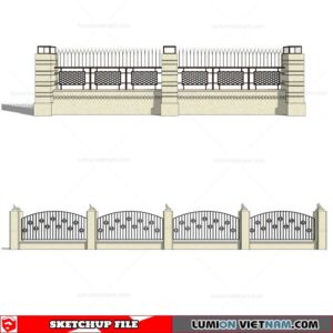 Fence - Sketchup Models By Cuong Covua