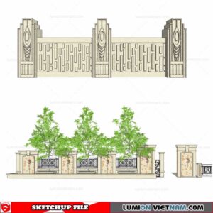 Fence - Sketchup Models By Cuong Covua