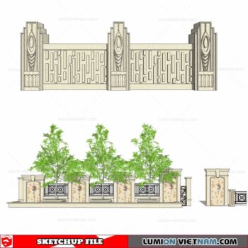 Fence - Sketchup Models By Cuong Covua