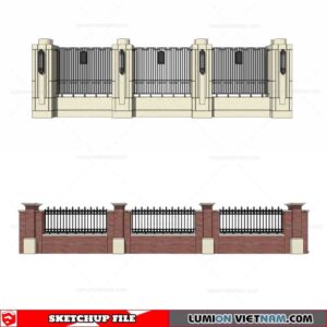 Fence - Sketchup Models By Cuong Covua