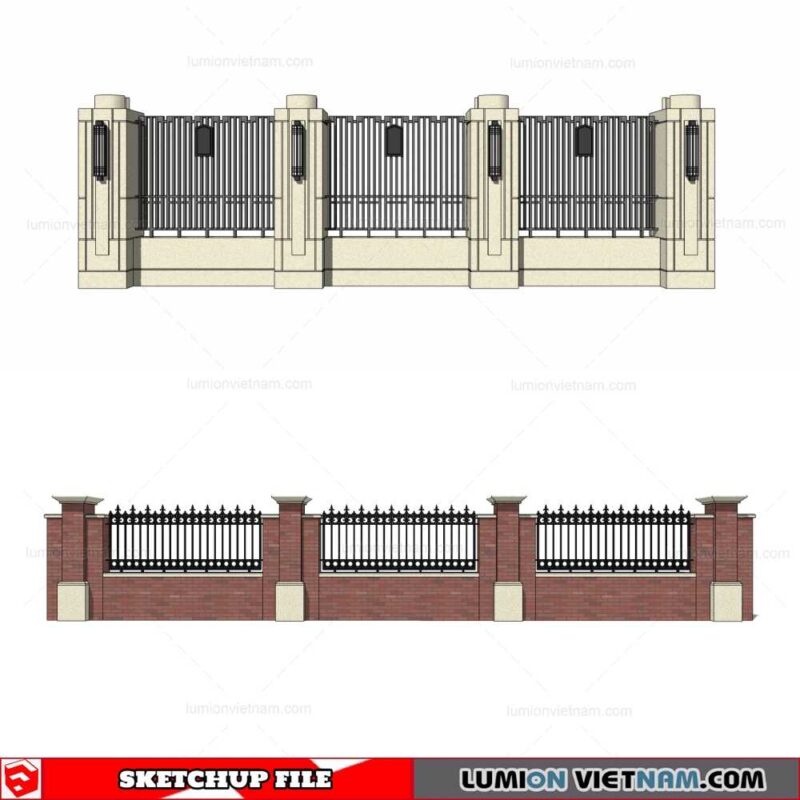 Fence - Sketchup Models By Cuong Covua