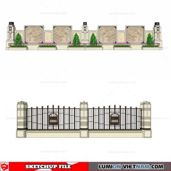 Fence - Sketchup Models By Cuong Covua