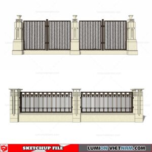 Fence - Sketchup Models By Cuong Covua