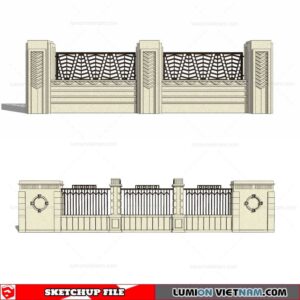 Fence - Sketchup Models By Cuong Covua