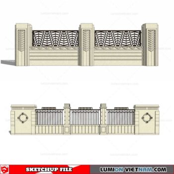 Fence - Sketchup Models By Cuong Covua