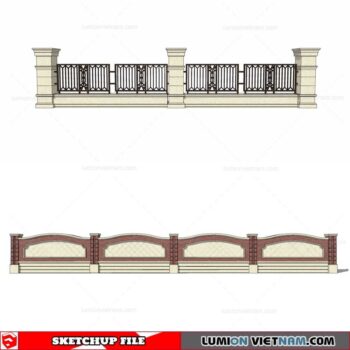 Fence - Sketchup Models By Cuong Covua