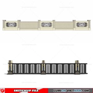 Fence - Sketchup Models By Cuong Covua