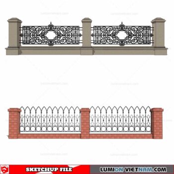 Fence - Sketchup Models By Cuong Covua