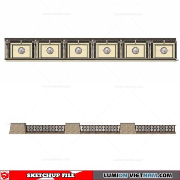 Fence - Sketchup Models By Cuong Covua