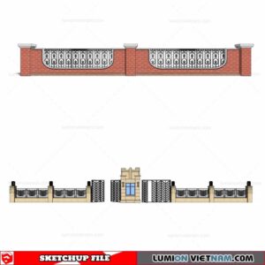 Fence - Sketchup Models By Cuong Covua