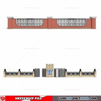 Fence - Sketchup Models By Cuong Covua