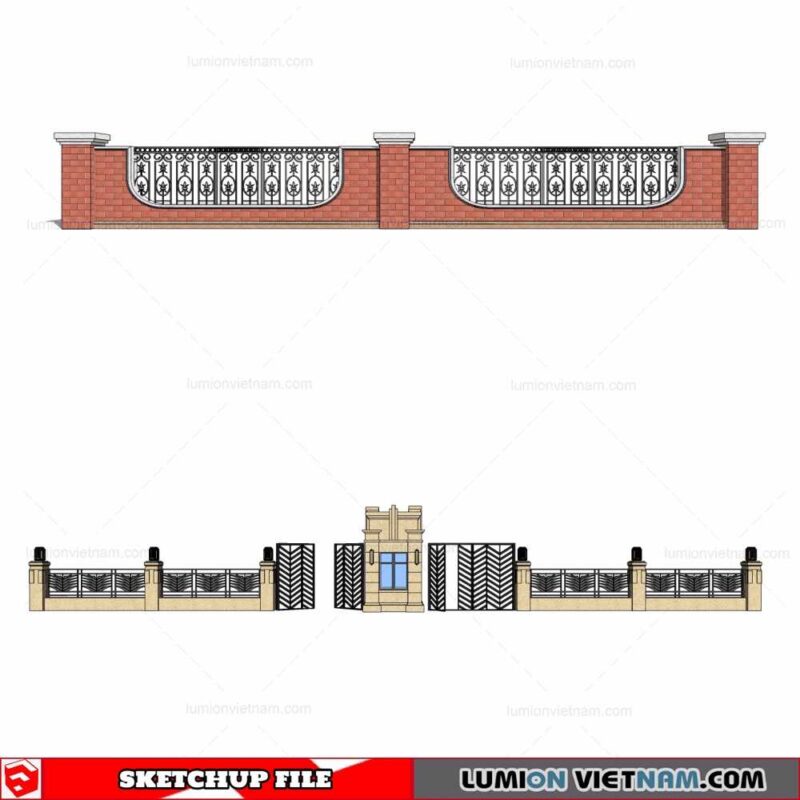 Fence - Sketchup Models By Cuong Covua