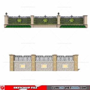 Fence - Sketchup Models By Cuong Covua