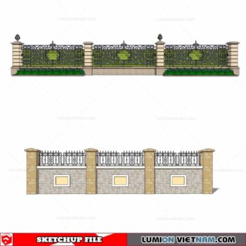 Fence - Sketchup Models By Cuong Covua