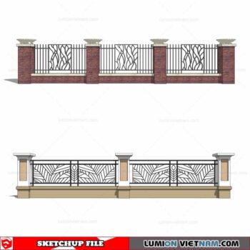 Fence - Sketchup Models By Cuong Covua