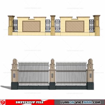 Fence - Sketchup Models By Cuong Covua