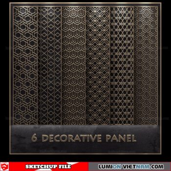 CNC Decor Panel - Sketchup Models By Dathouzz