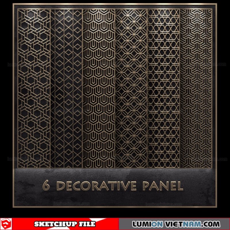 CNC Decor Panel - Sketchup Models By Dathouzz