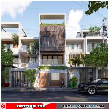 House - Sketchup Exterior Scene By Nguyen Thien