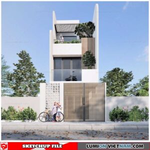 House - Sketchup Exterior Scene By Khoi Doan