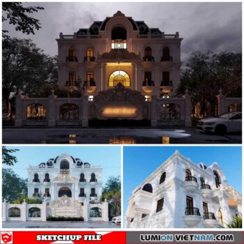 Villa - Sketchup Exterior Scene By Minh Toan