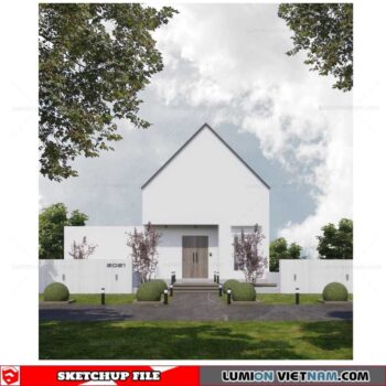 House - Sketchup Exterior Scene By Dien Pham