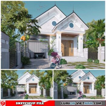 House - Sketchup Exterior Scene By Dathouzz