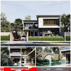 House - Sketchup Exterior Scene By Ty Nguyen