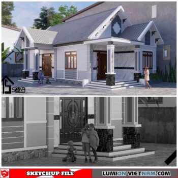 House - Sketchup Exterior Scene By Tu Minh Sang