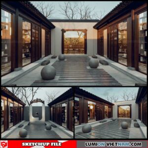 Landscape - Sketchup Exterior Scene By Dat Bui